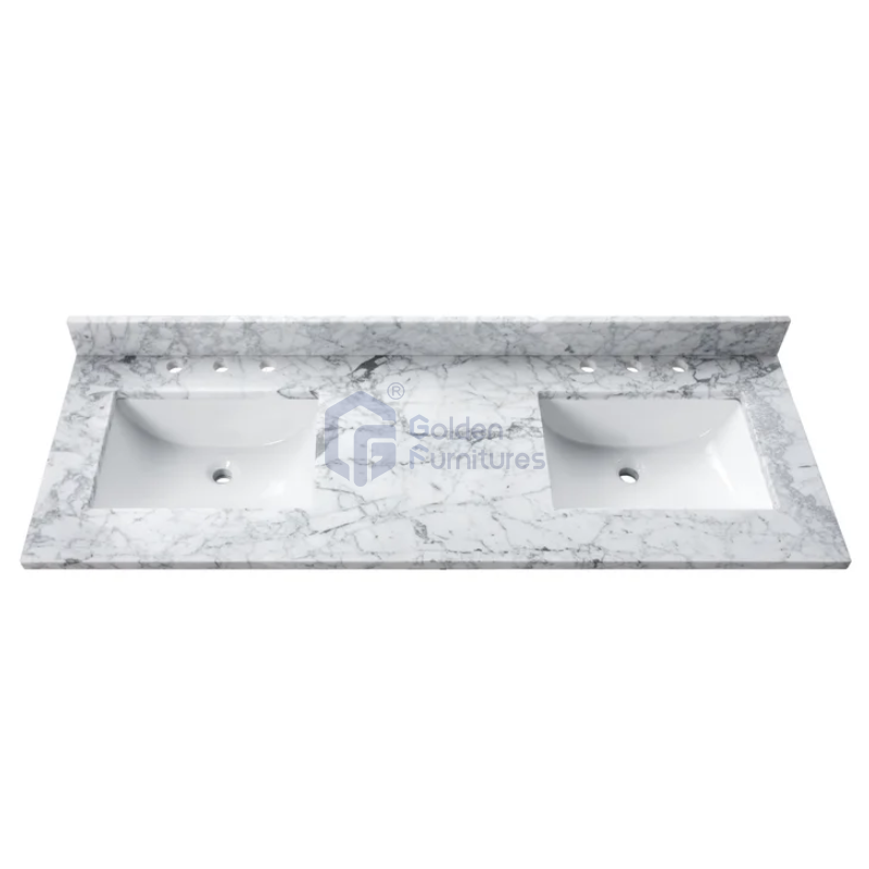 GFT-M72W Marble Vanity Top