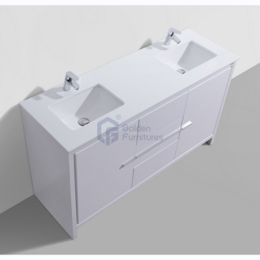 Violet5060A Solidwood Freestanding Vietnam Cabinet Single Sink Vanity