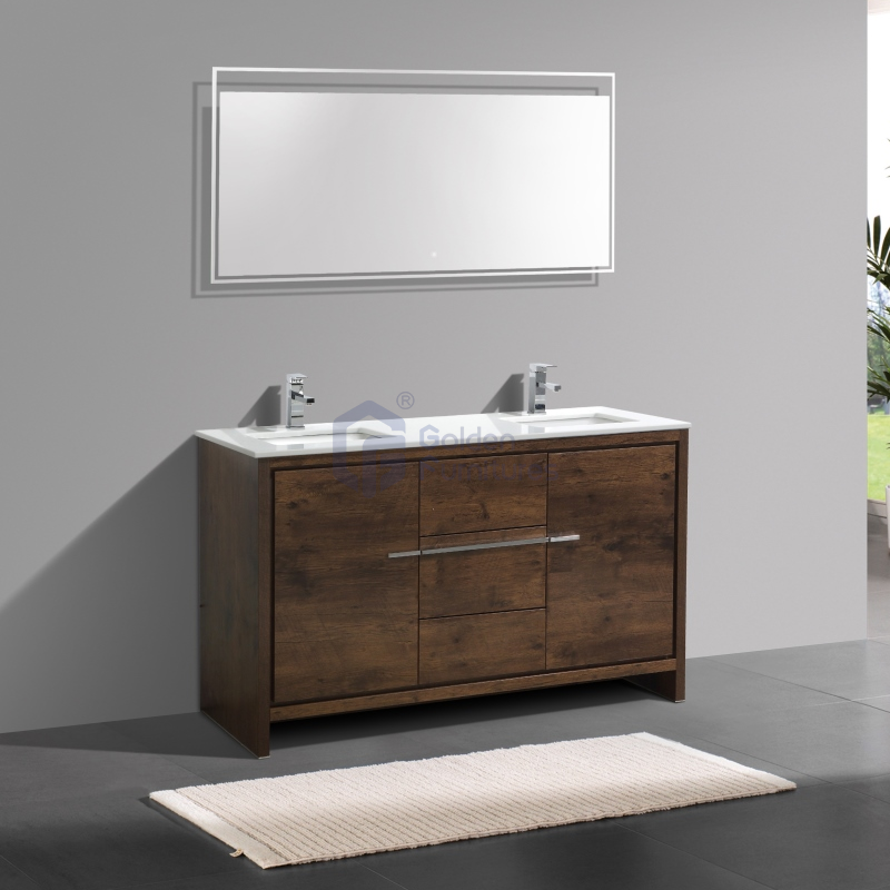 Violet5060B Solidwood Freestanding Vietnam Cabinet Single Sink Vanity