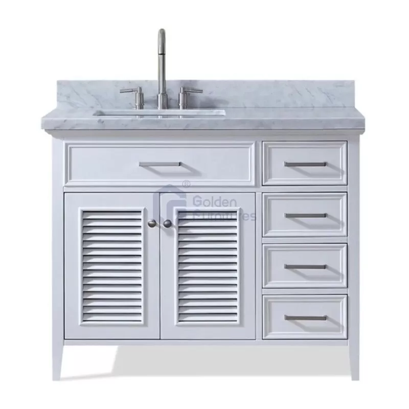 Daisy1036 Custom Wood Bathroom Cabinets Marble Top