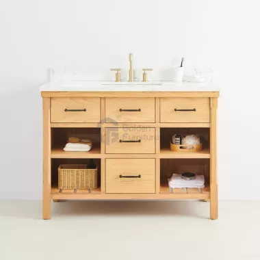 Lily10048AW With Shelf Vietnam Bathroom Vanity Factory