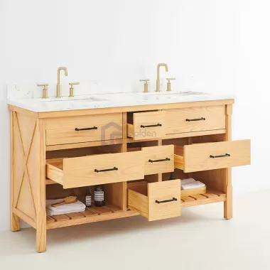 Lily10060AW With Shelf Vietnam Bathroom Vanity Factory