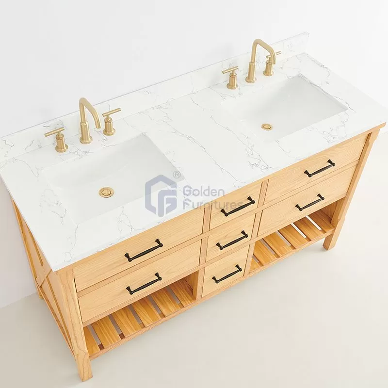 Lily10060AW With Shelf Vietnam Bathroom Vanity Factory