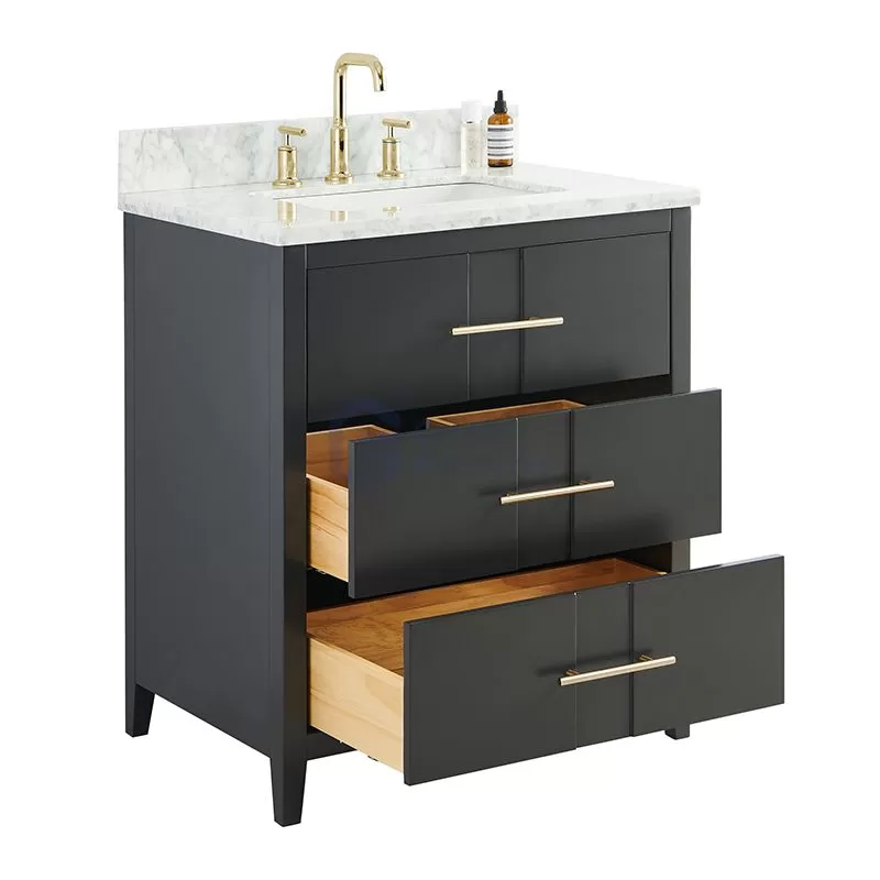 Iris8030B Special Design Transitional Solid Wood Vanity