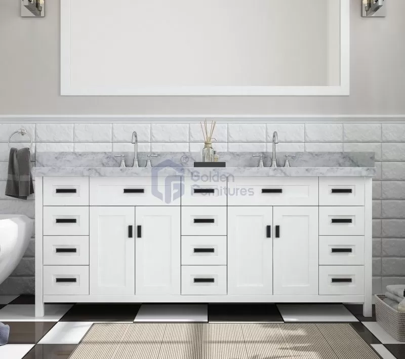 Rose3084 New Design Solidwood Freestanding Vietnam Vanity