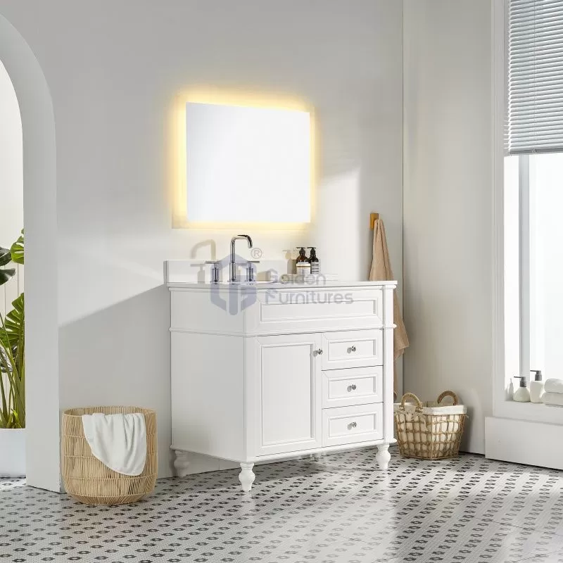Iris10036 Special Design Transitional Solid Wood Vanity