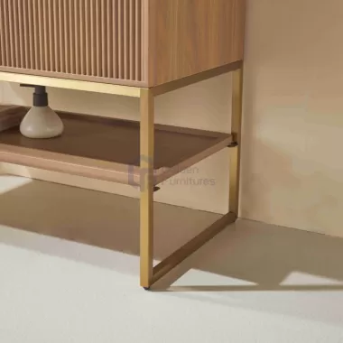 Orchid6030 Modern Design Metal Decoration Wood Freestanding Vanity