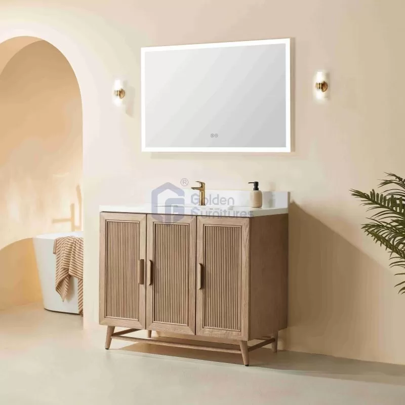 Sunflower13042B Classical Antique Farmhouse Rustic Washroom Vanity