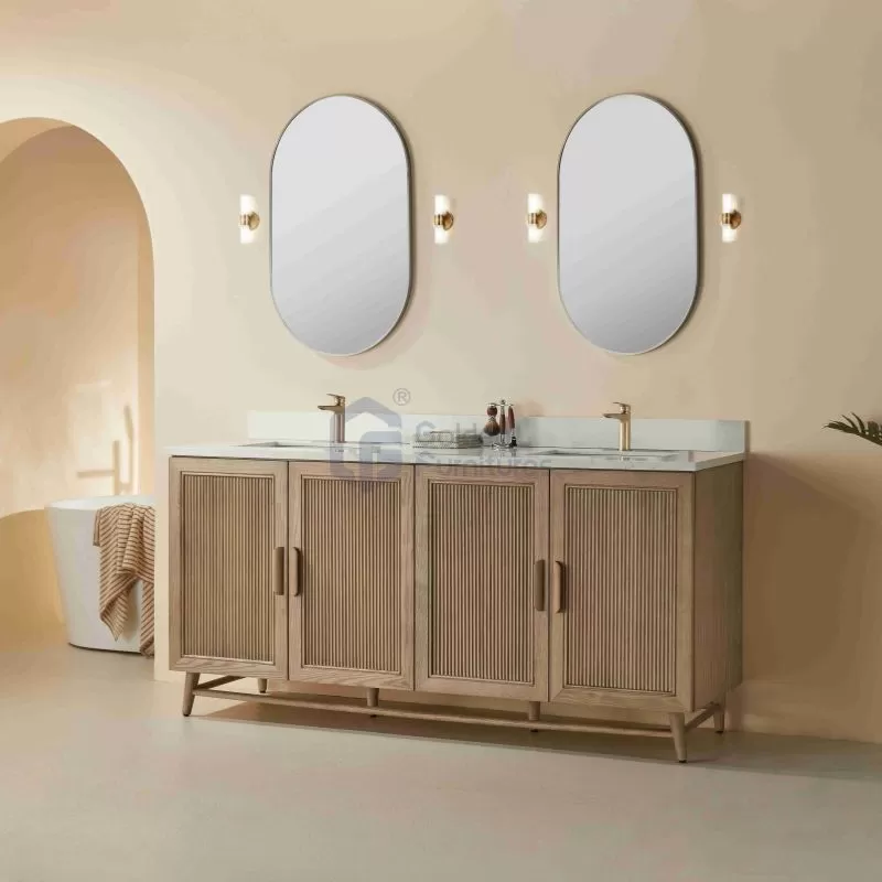 Sunflower13072B Classical Antique Farmhouse Rustic Washroom Vanity