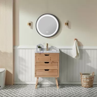 Sunflower27024 Classical Antique Farmhouse Rustic Bathroom Vanity