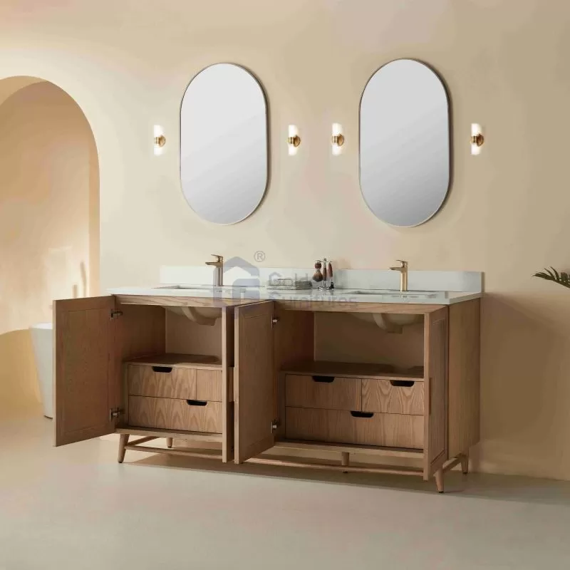 Sunflower13072B Classical Antique Farmhouse Rustic Washroom Vanity
