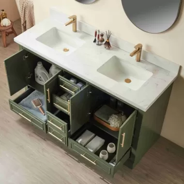 Iris23060 Transitional Solid Wood Vanity