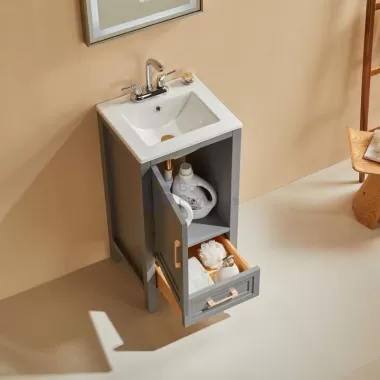 Rose1018DS-GR Classic Solidwood Freestanding Vietnam vanity