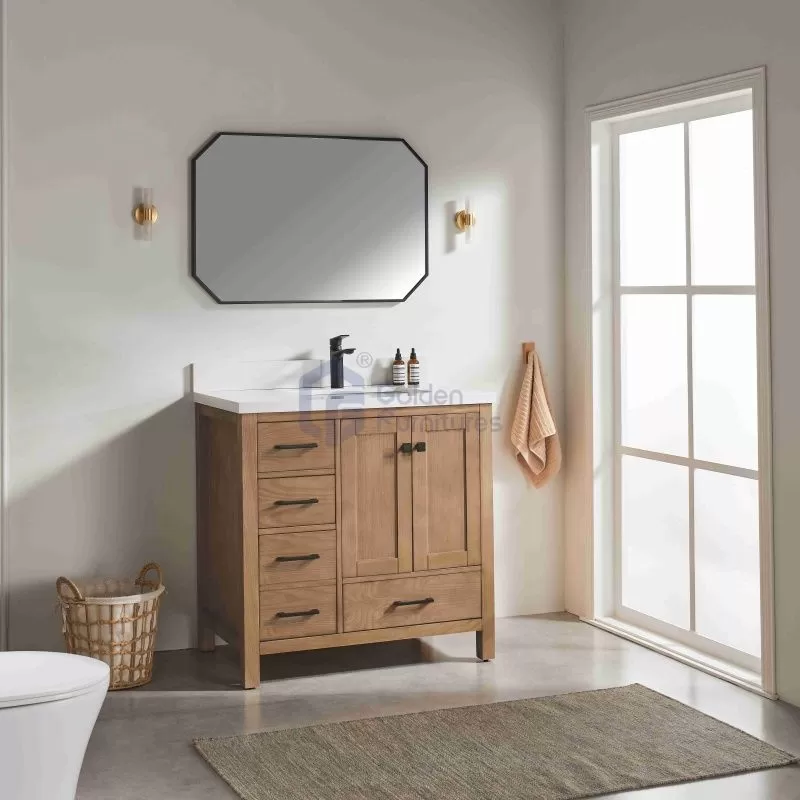 Rose1036R Classic Solidwood Freestanding Vietnam vanity