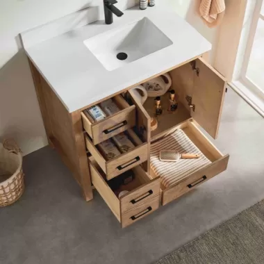 Rose1036R Classic Solidwood Freestanding Vietnam vanity