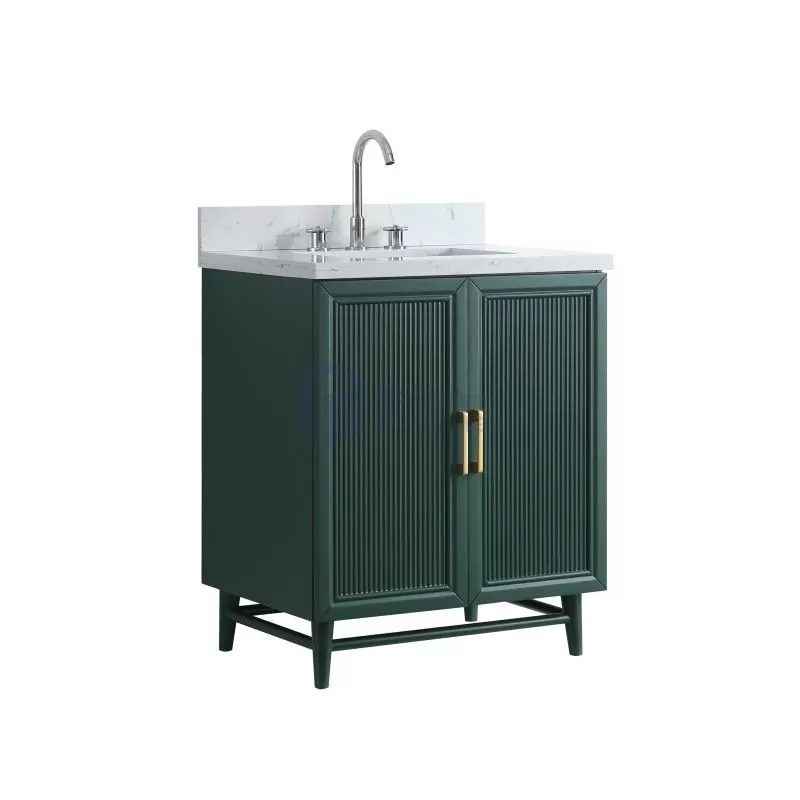 Sunflower13030B-FGE Classical Antique Farmhouse Rustic Washroom Vanity