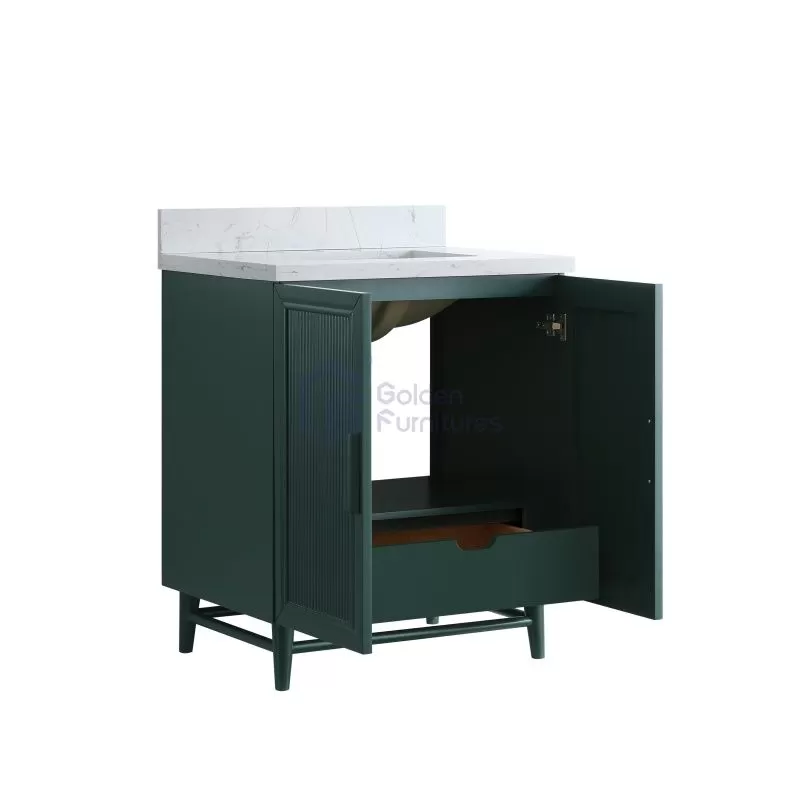 Sunflower13030B-FGE Classical Antique Farmhouse Rustic Washroom Vanity