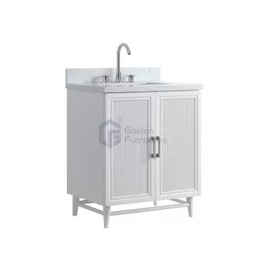 Sunflower13030B-W Classical Antique Farmhouse Rustic Washroom Vanity