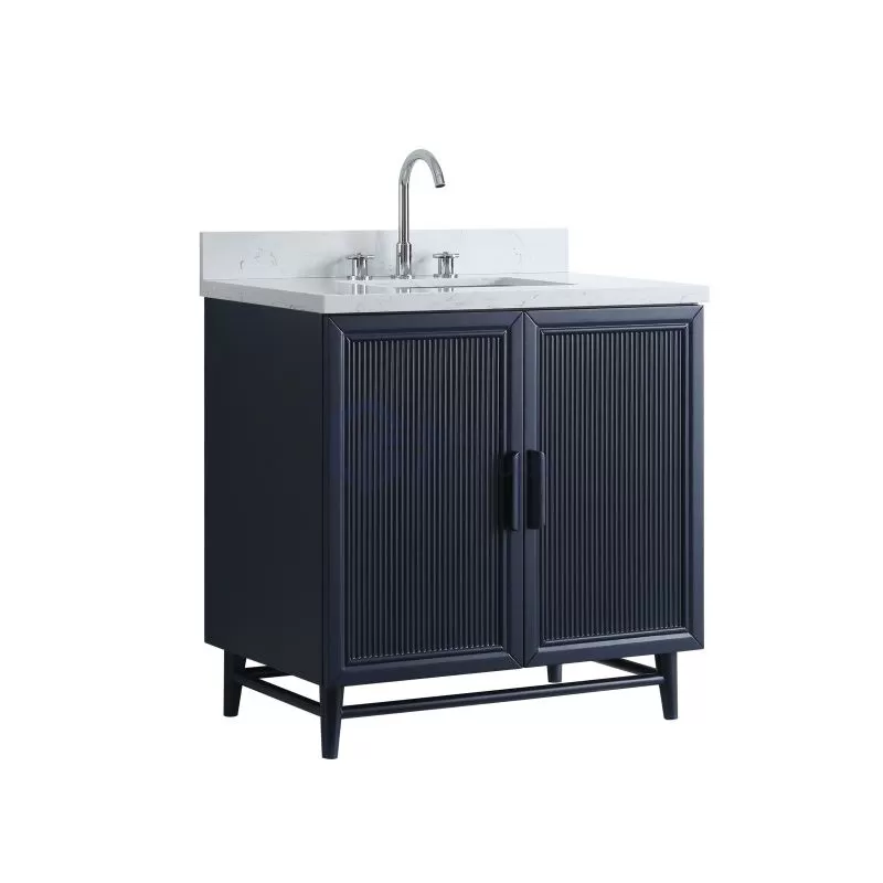 Sunflower13036B-NB Classical Antique Farmhouse Rustic Washroom Vanity