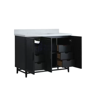 Sunflower13048B-B Classical Antique Farmhouse Rustic Bathroom Vanity