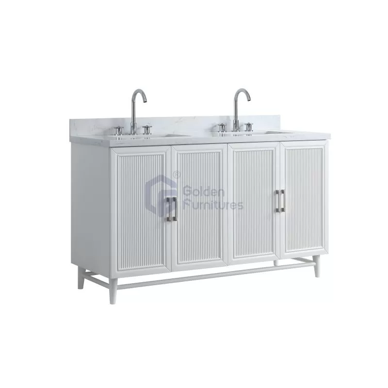 Sunflower13060B-W Classical Antique Farmhouse Rustic Washroom Vanity