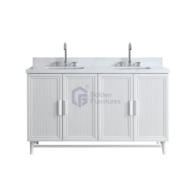 Sunflower13060B-W Classical Antique Farmhouse Rustic Washroom Vanity