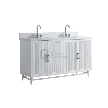 Sunflower13060B-W Classical Antique Farmhouse Rustic Washroom Vanity