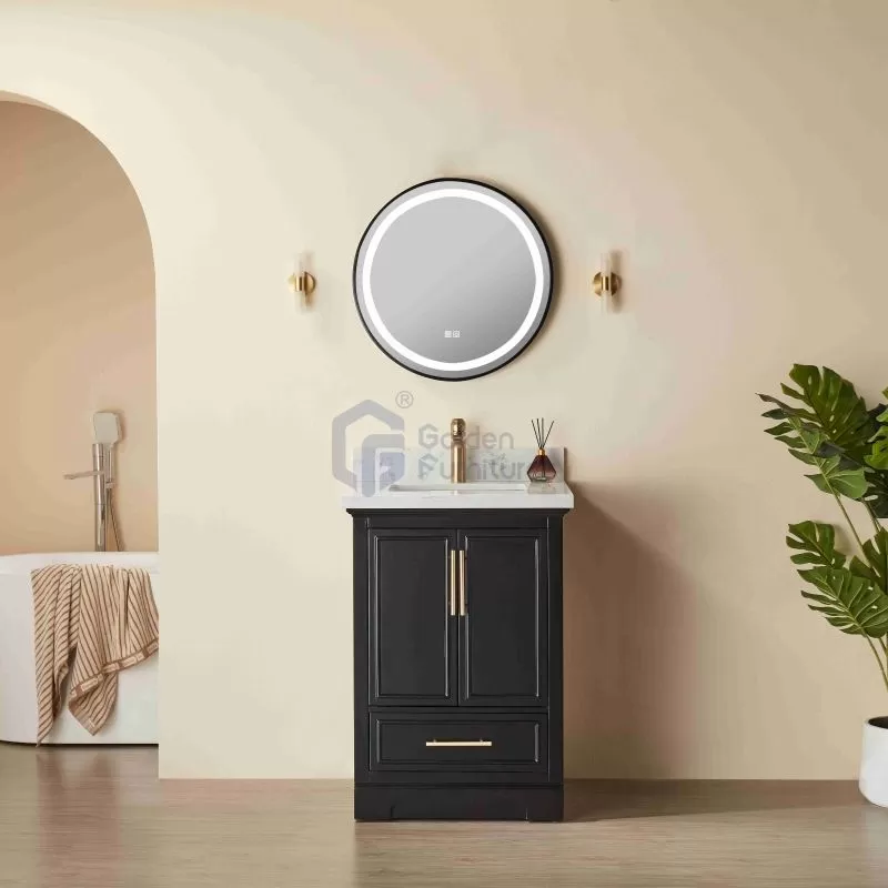 Iris23024B Transitional Solid Wood Vanity