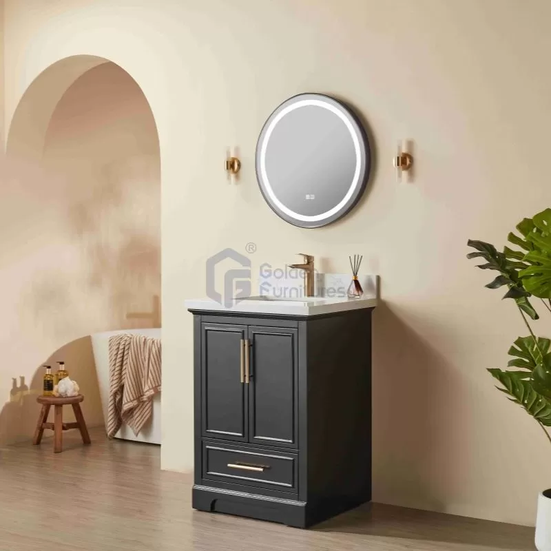 Iris23024B Transitional Solid Wood Vanity
