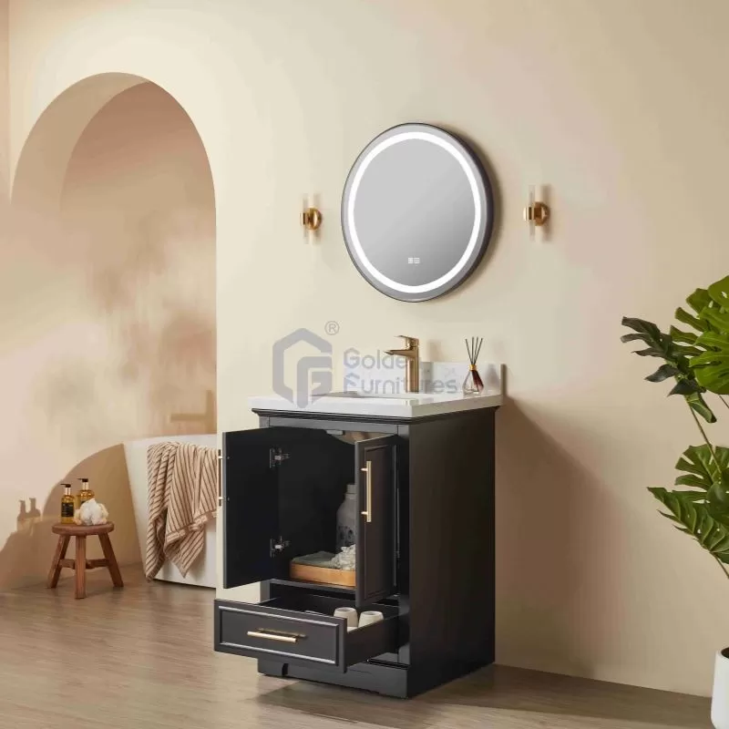 Iris23024B Transitional Solid Wood Vanity