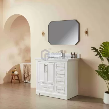 Iris23036W Transitional Solid Wood Vanity
