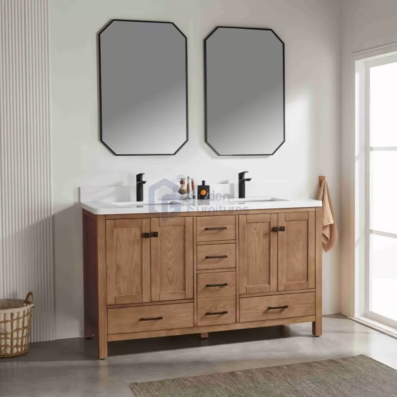 Rose1060D-AO  Solidwood Freestanding Vietnam Vanity