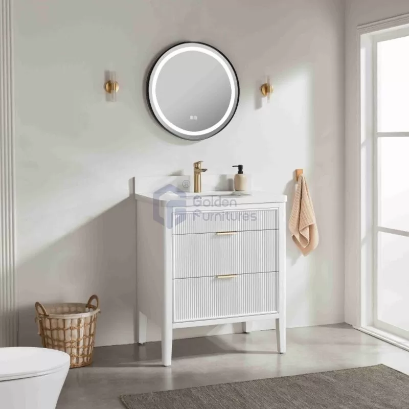 Tulip13030W New Designs Bathroom Cabinet