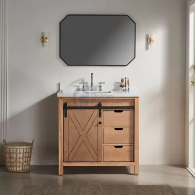 Daisy4036B-LC Solidwood Freestanding Vietnam Cabinet Single Bathroom Vanity Set Solid wood