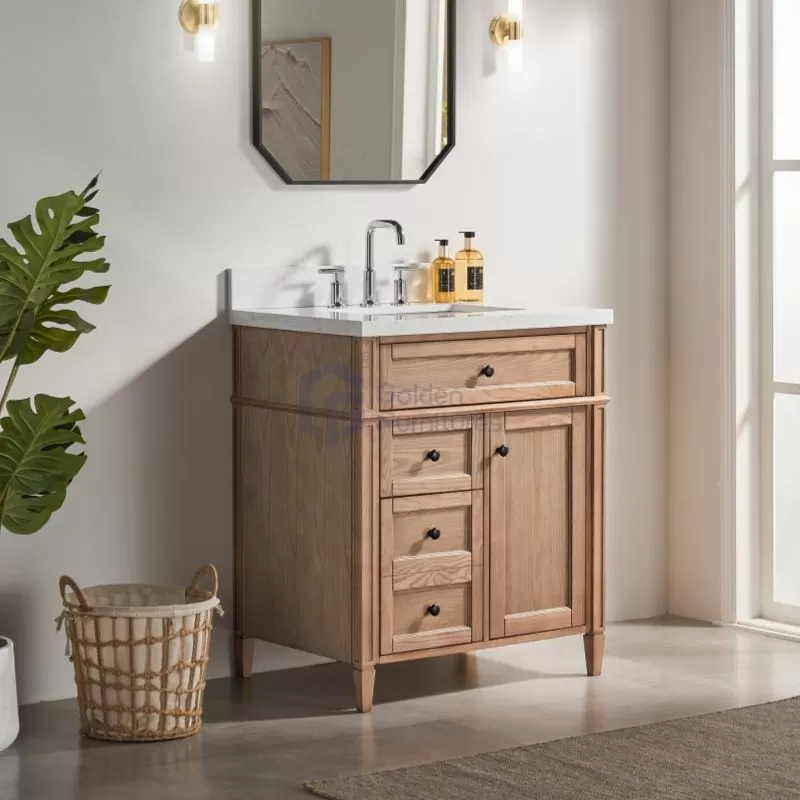 Rose14030LC Solidwood Small Freestanding Vanity