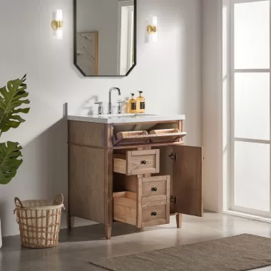 Rose14030LC Solidwood Small Freestanding Vanity