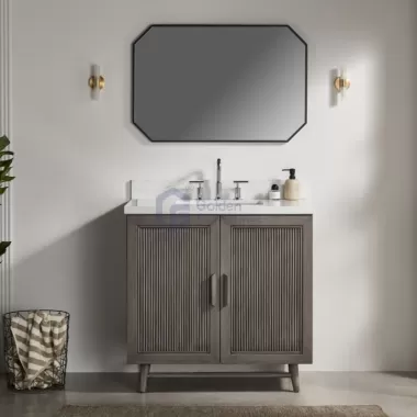 Sunflower13036B-AG Classical Antique Farmhouse Rustic Washroom Vanity