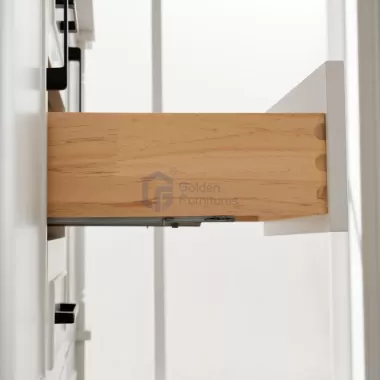 Iris7048C White Transitional Solid Wood Vanity