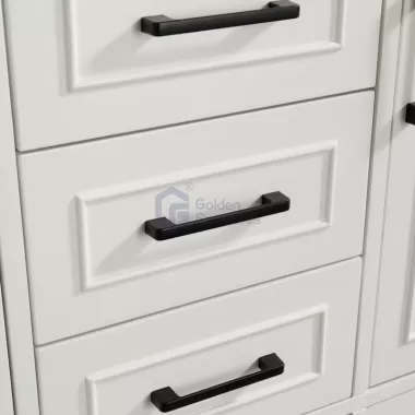 Iris7048C White Transitional Solid Wood Vanity