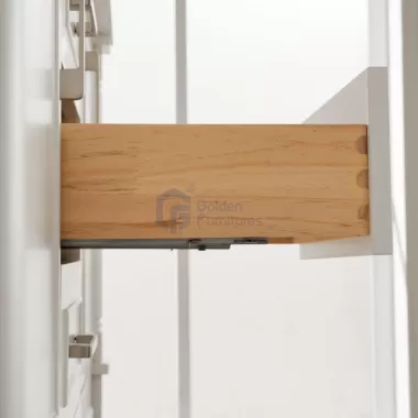 Iris7048C White Transitional Solid Wood Vanity