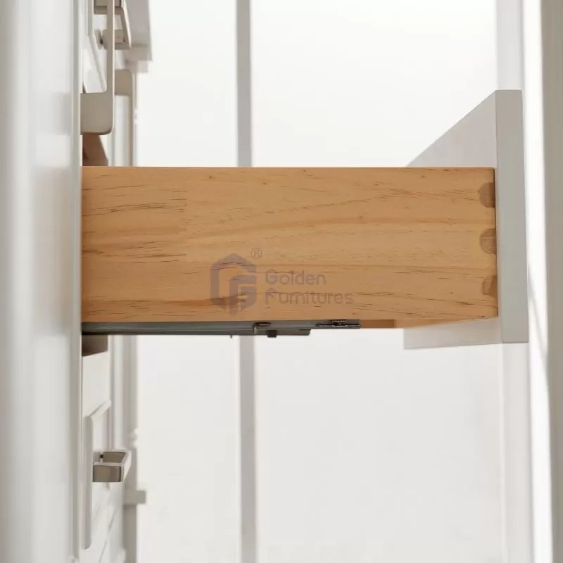 Iris7048C White Transitional Solid Wood Vanity