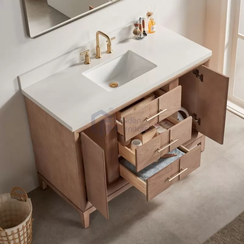 Iris8048A-LC Special Design Transitional Solid Wood Vanity