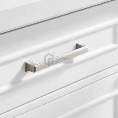 Iris7060 White Transitional Solid Wood Vanity