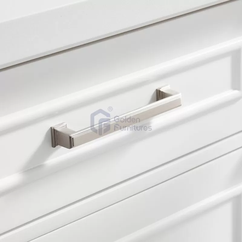 Iris7060 White Transitional Solid Wood Vanity