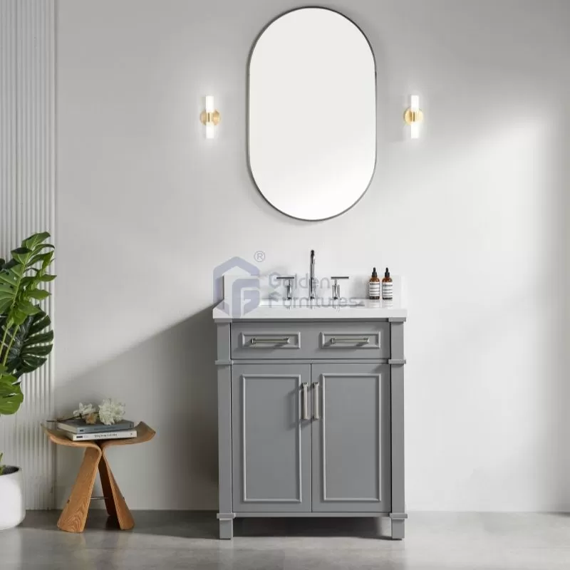 Solidwood bathroom vanity ,Vietnam cabinet Iris7030GR