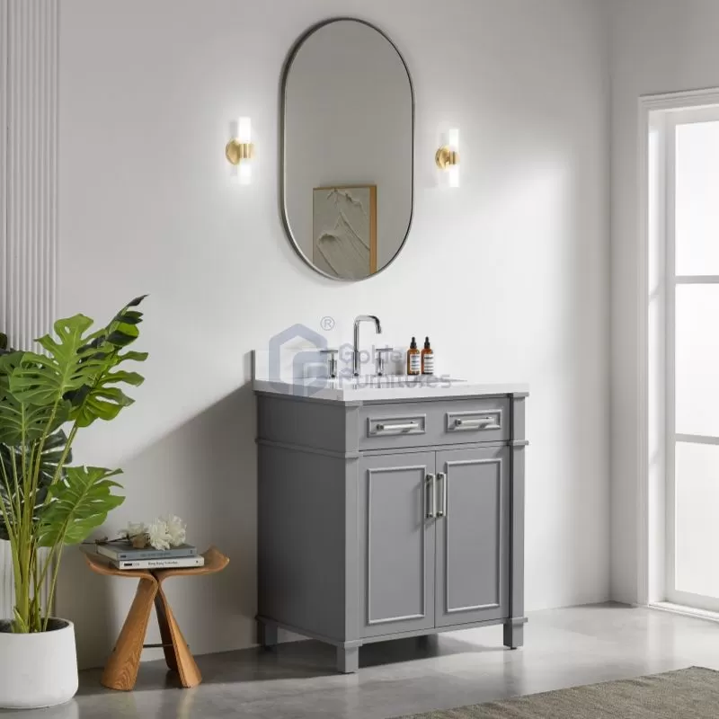 Solidwood bathroom vanity ,Vietnam cabinet Iris7030GR