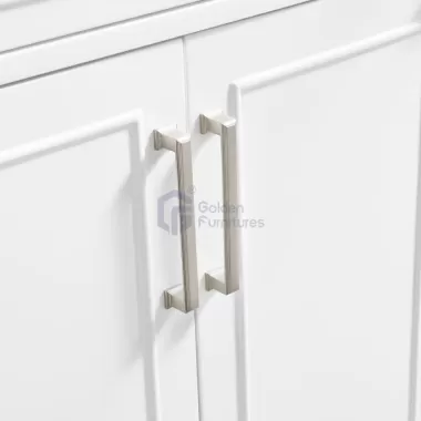 Iris7072C White Transitional Solid Wood Vanity