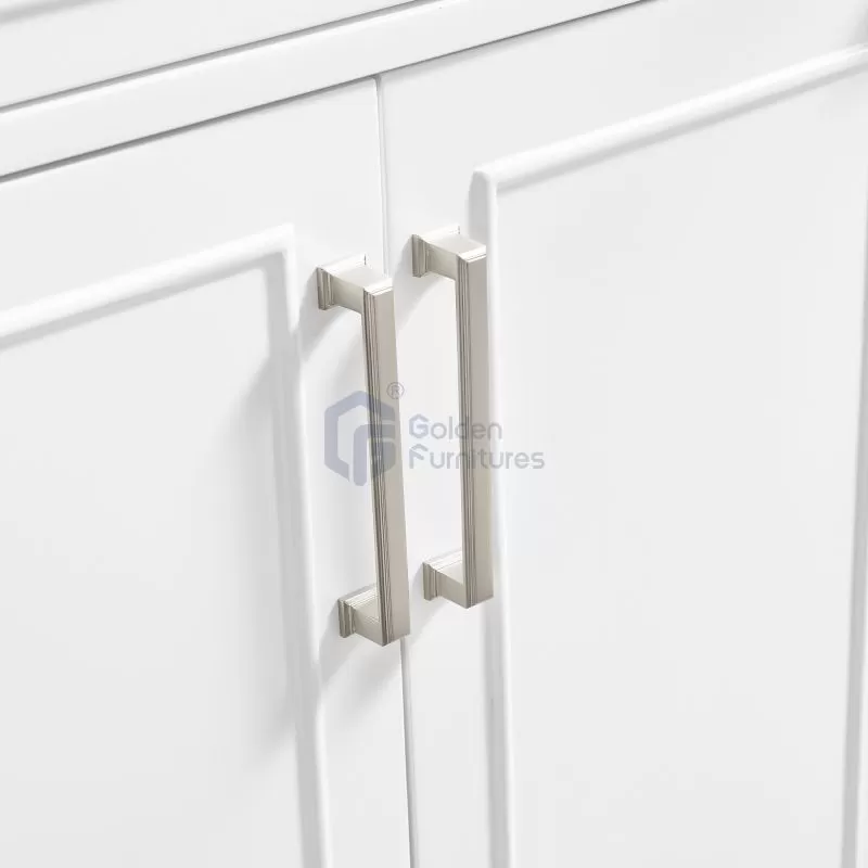 Iris7072C White Transitional Solid Wood Vanity