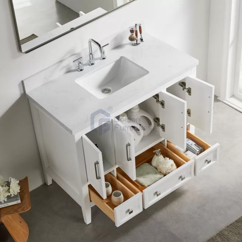 Sunflower20042W Classical Antique Farmhouse Rustic Washroom Vanity