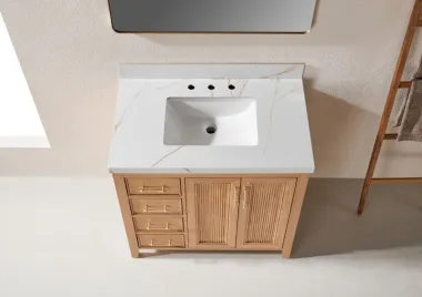 Sunflower28036-LC Classical Antique Farmhouse Rustic Washroom Vanity